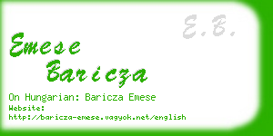 emese baricza business card